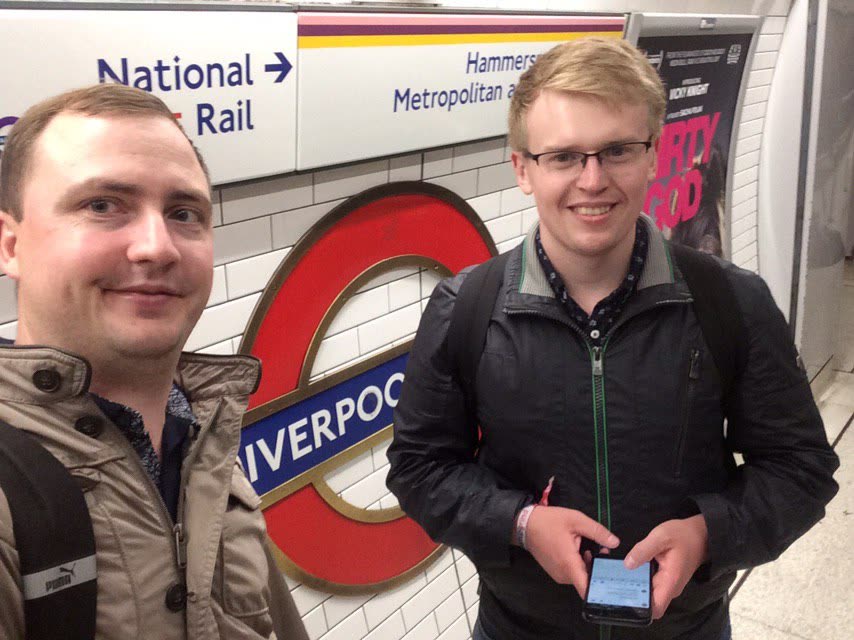 Fluvius founders meeting a client in London
