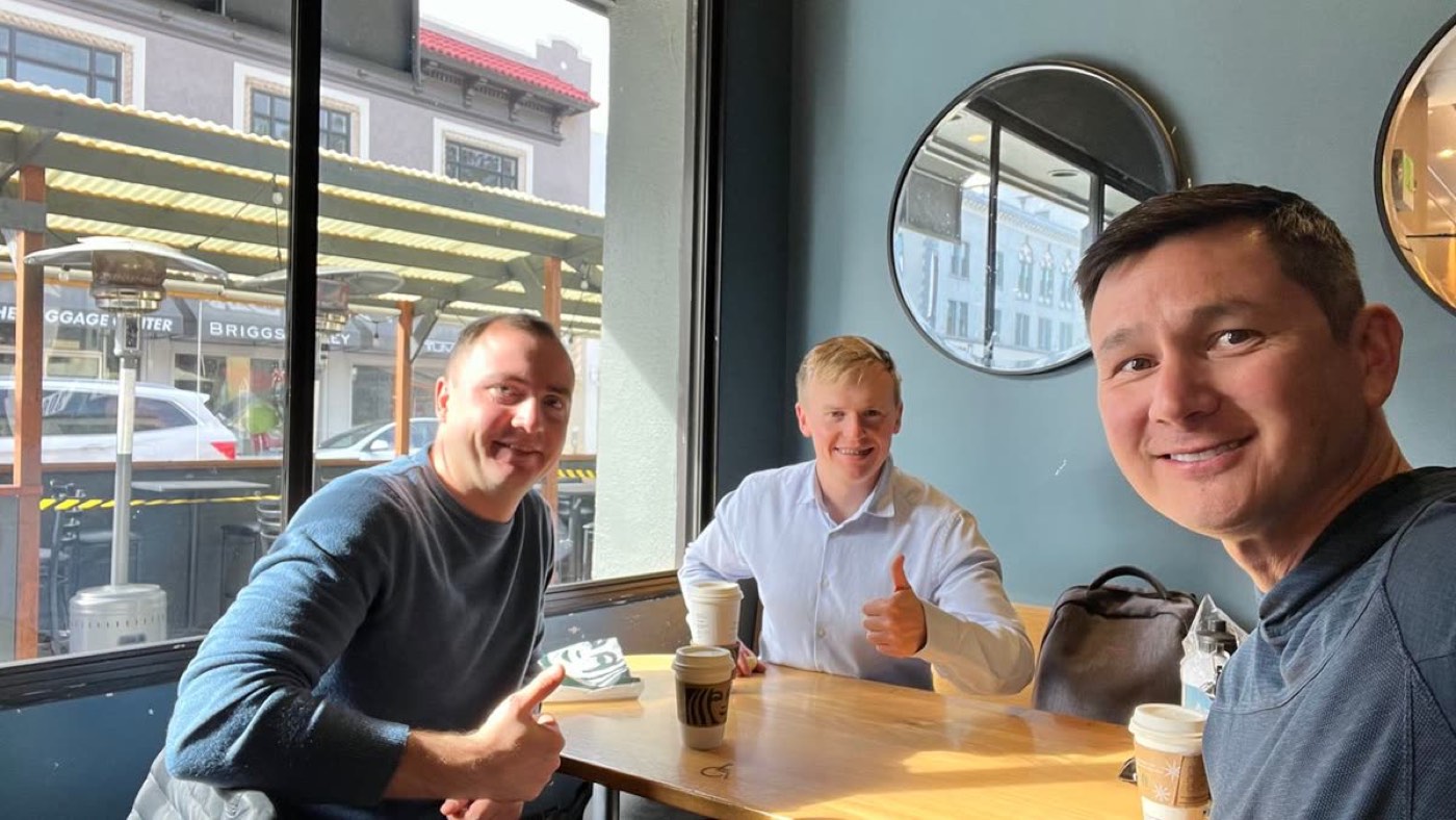 Fluvius founders in a working session with a client team in Los Angeles