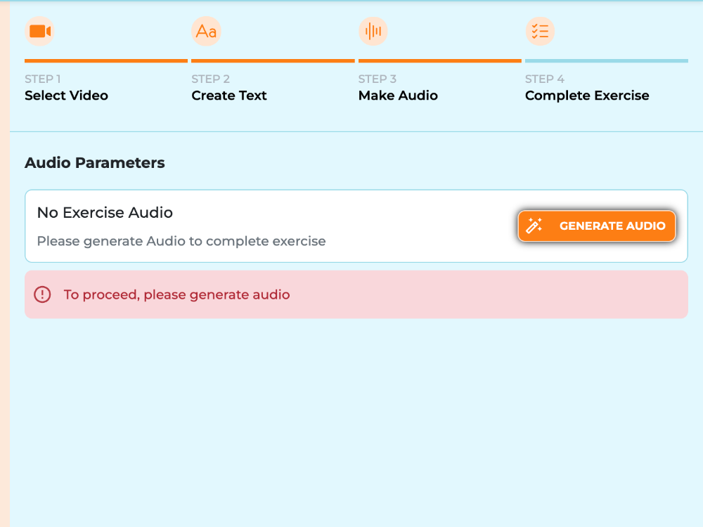 AI video agent — screen 7