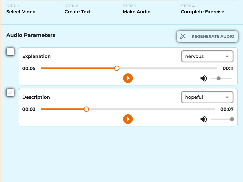 AI video agent — screen 8