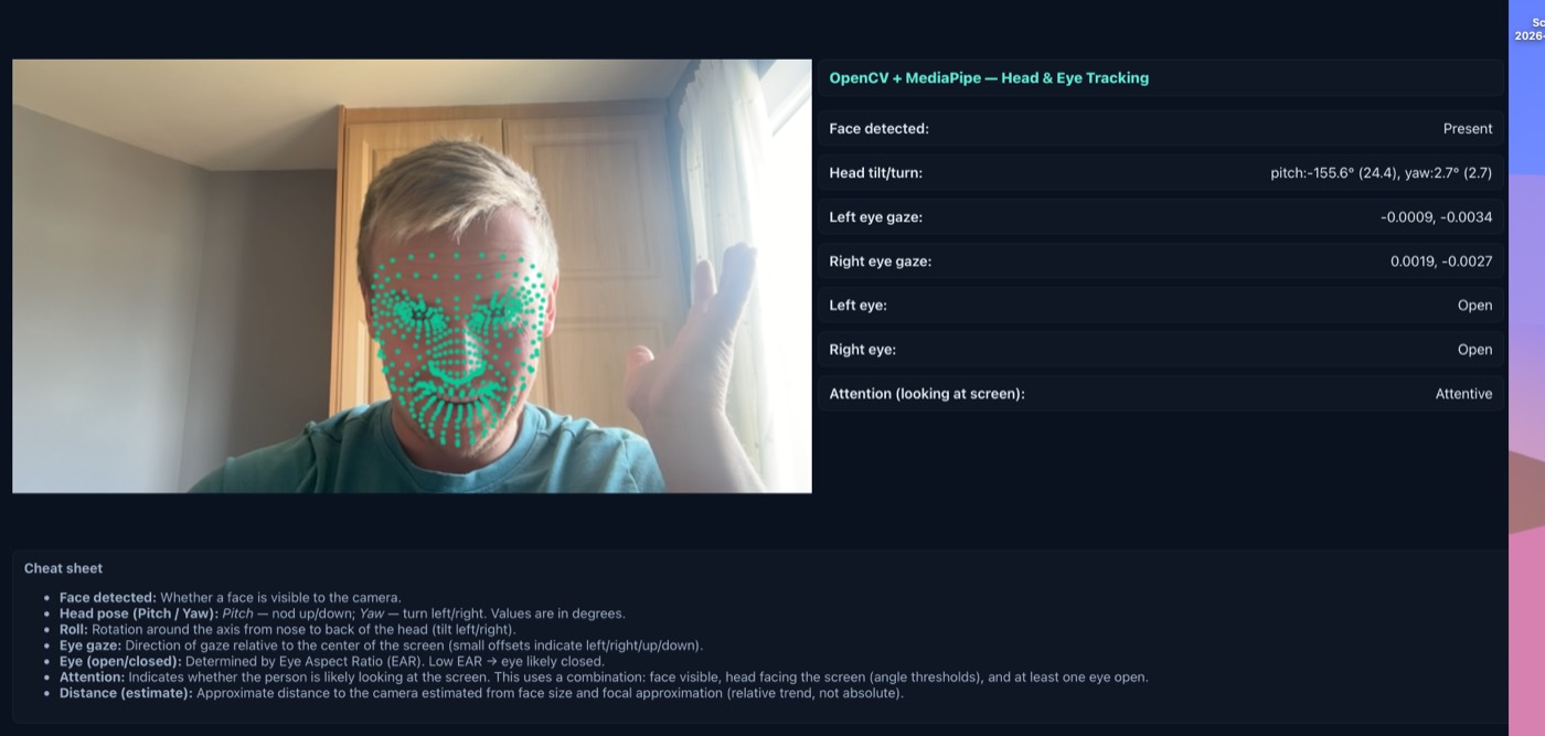 Real-Time Face Tracking — screen 2