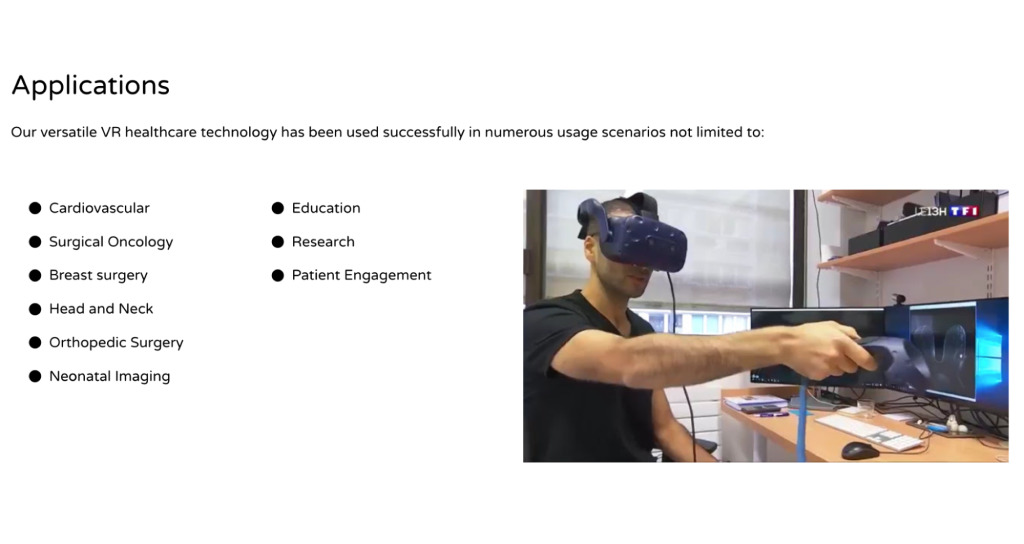 Medical 3D avatars — VR rendering platform — screen 4