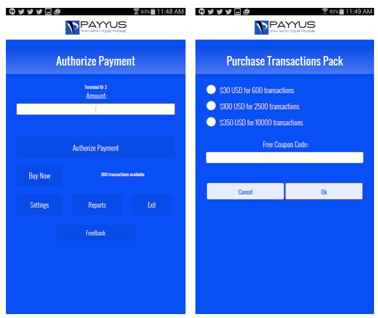 Payyus — screen 3