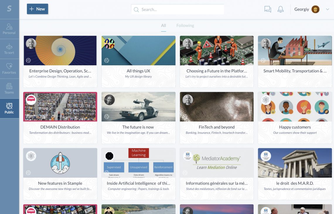 Stample — knowledge management