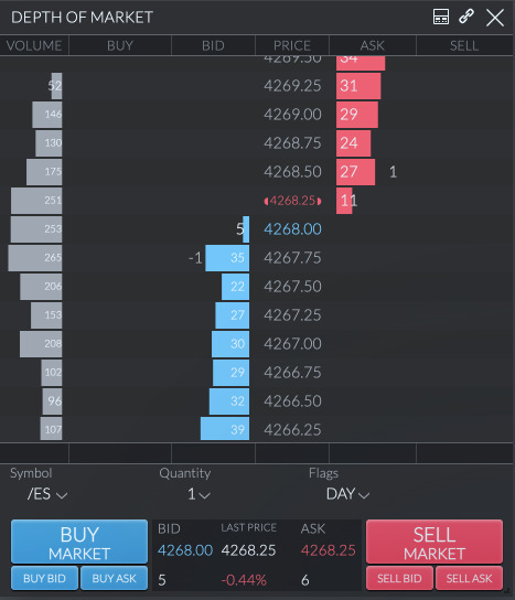 Web-based trading platform — screen 3